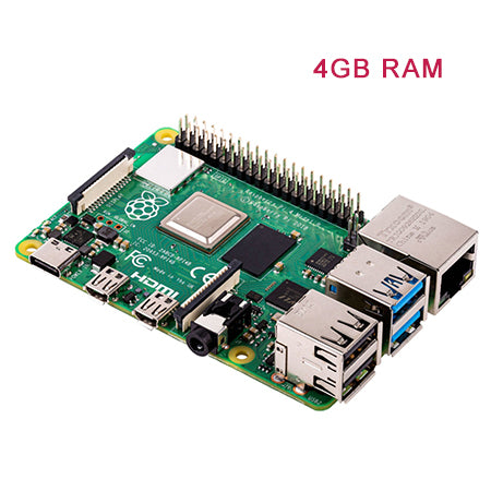 Latest Raspberry Pi 4 Model B with 1/2/4GB RAM BCM2711 Quad core Cortex-A72 ARM v8 1.5GHz Support 2.4/5.0 GHz WIFI Bluetooth 5.0