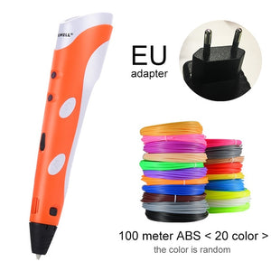 Myriwell 3D Pen Original DIY 3D Printing Pen With 100M ABS/PLA Filament Creative Toy Gift For Kids Design Drawing