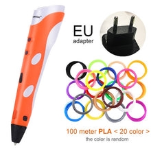 Load image into Gallery viewer, Myriwell 3D Pen Original DIY 3D Printing Pen With 100M ABS/PLA Filament Creative Toy Gift For Kids Design Drawing